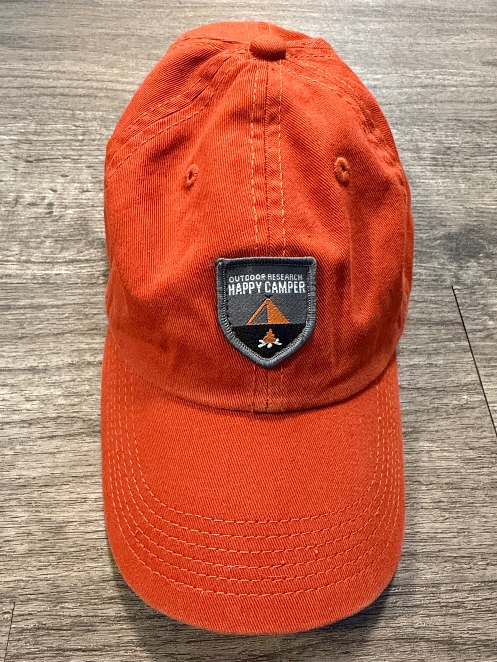 Outdoor Research Happy Camper Orange Cotton Adjustable Camping Hat Cap
